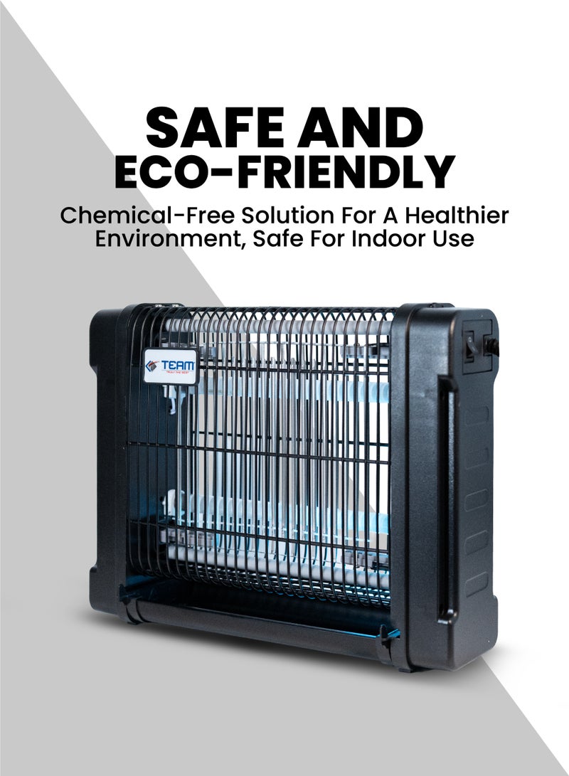 TEAM Electric Insect Killer | 4000V High Voltage Mosquito & Fly Zapper | Indoor Bug Trap | UV Light Pest Control | 12-Month Warranty - Image 3